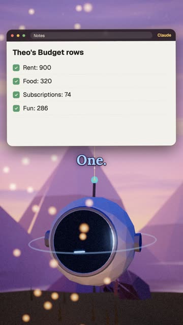 Theo's First Budget
